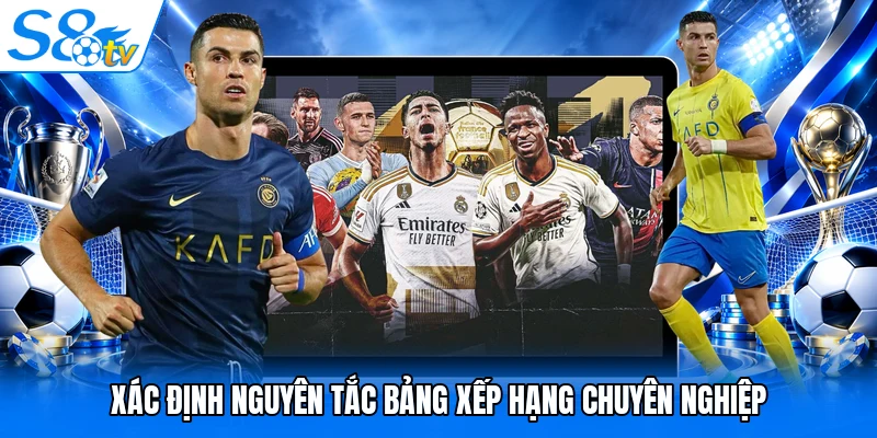 Xác định nguyên tắc bảng xếp hạng chuyên nghiệp